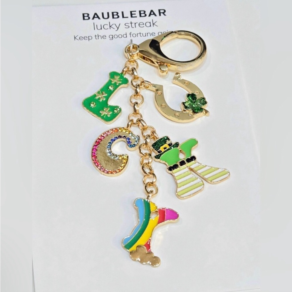 BaubleBar Lucky Streak Crystal Bag Charm - Picture 3 of 4